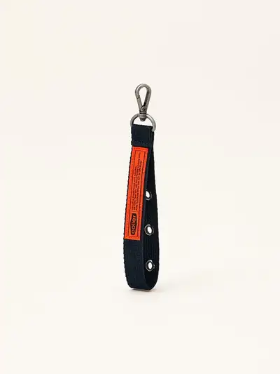 Collé Canvas 4-Ring Strap Keyring Midnight Navy