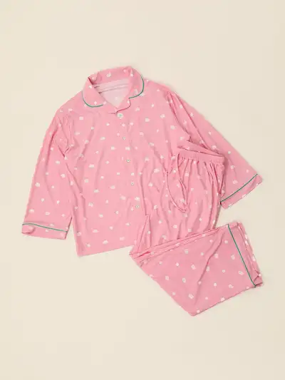 ZO&FRIENDS ZOA LUCKY SHOP Pink Pajama Set