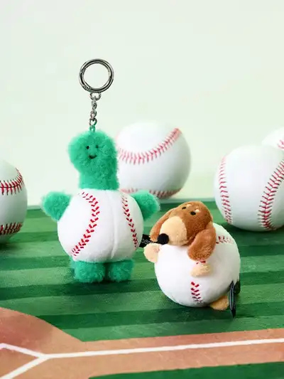 Choguman Baseball Character Plush Keyring