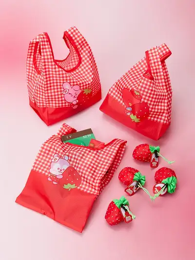 BT21 Strawberry Party Pouch Market Bag