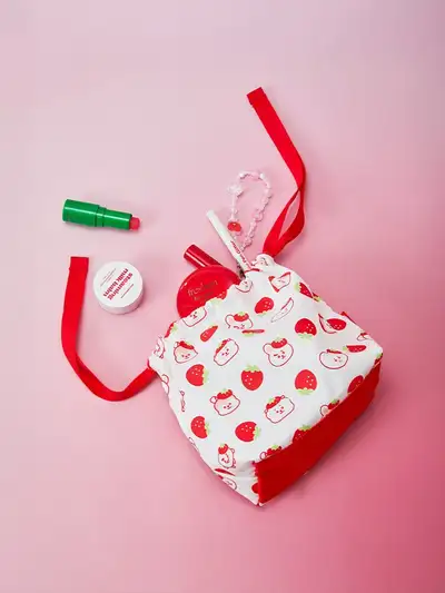 BT21 Strawberry Party String Pouch