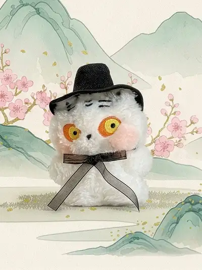LINE Friends Minini K-Souvenir Tiger Plush Keyring