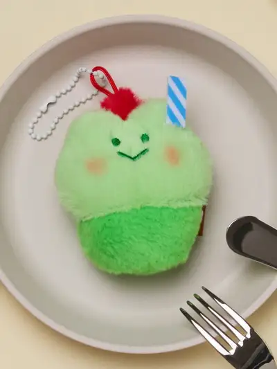 LINE Friends Minini Dessert Cafe Renene Melon Soda Plush Keyring