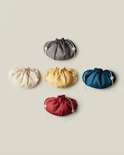 Genuine Silk Pouch 5 Colors (Single Item)