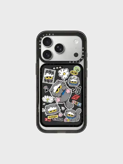 ZO&FRIENDS X CASETiFY ZOA スティッカー カードホルダースタンド (ブラック)