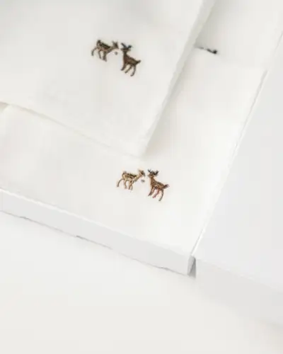 Deer Gauze Handkerchief 5-Piece Set