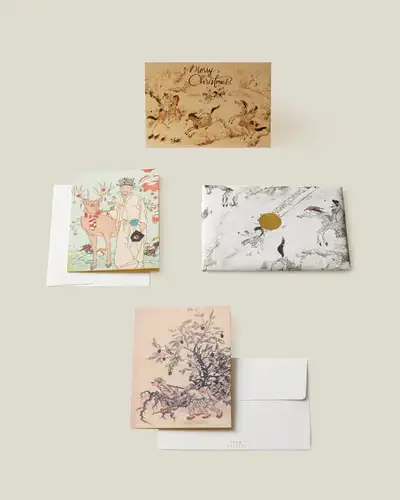 Korean Christmas Card Set of 3