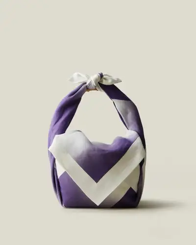 Wrapping Cloth Tag Ramie Pojagi Basket