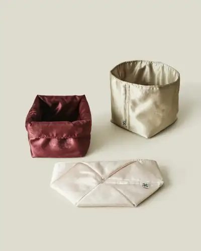 Silk Quilted Basket 3-Piece Set