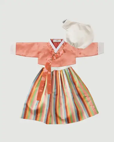 [Best Combination] Girls' Spring Hanbok Bright
