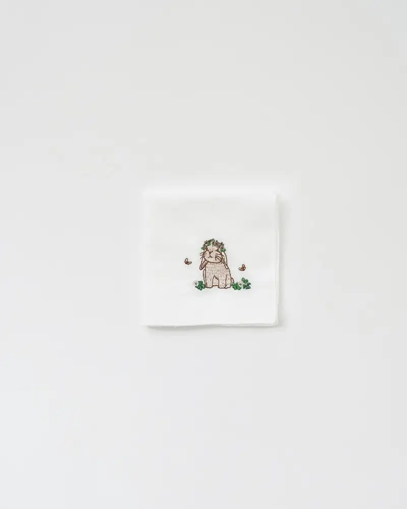 [特价] 兔子纱布手帕 5种 (单品) — 1