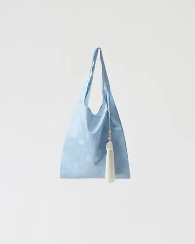 Eco Ramie Tote Bag and Turtle Norigae Charm
