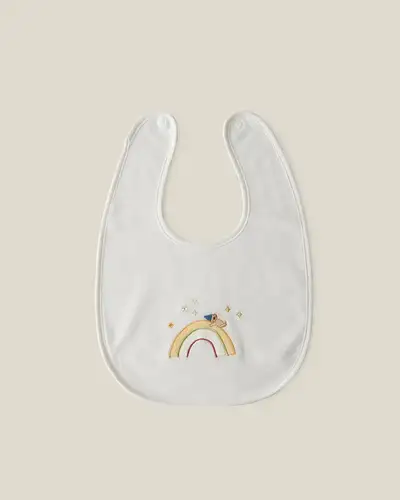Dragon Zodiac Embroidered Baby Bib