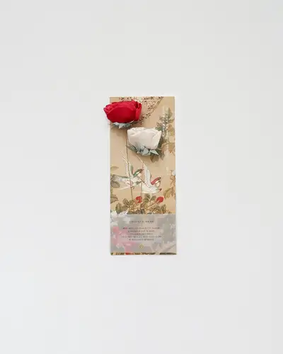 [Complimentary Classical Poetry Postcard] Peony Artificial Flower