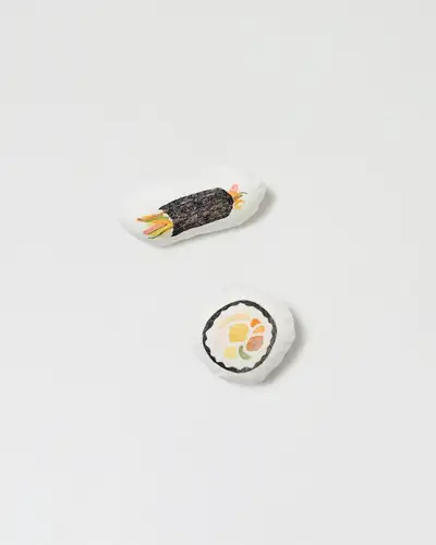 Kimbap Plush Brooch 2-Piece Set