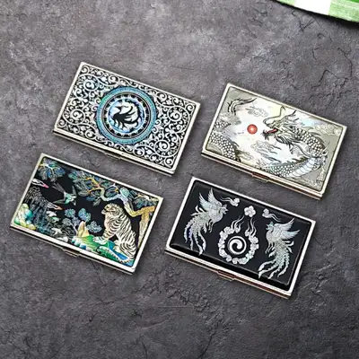 Mother-of-Pearl Inlay Business Card Case - Foreign Gift
