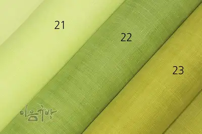 Ramie Fabric (Pale Green, Green, Mustard) [Korean Traditional Craft Material, Fabric, Traditional Ramie, Hanbok Fabric, Pojagi Patchwork]