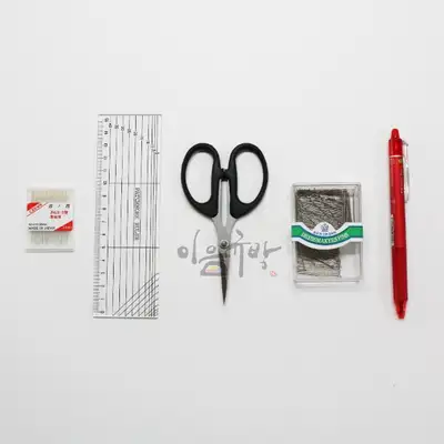 Basic Sewing Set (Needle, Seam Ripper, Thread Scissors, Silk Pin, Heat Pen)