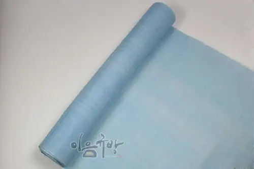 麻布（淡天藍、天藍、淡深藍、深藍）【閨房工藝材料、布料、傳統麻布、韓服布料、拼布】 — 2