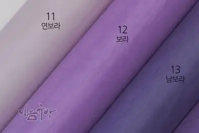 Oksa Silk Fabric (Light Purple, Purple, Navy Purple) [Korean Traditional Craft Material, Silk Damask, Hanbok Fabric]