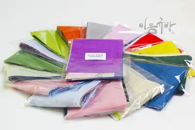 Ramie Fabric Scraps Bundle [Korean Needlework, Fabric, Ramie Fan, Ramie Screen]