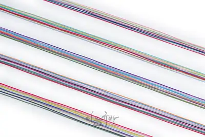 Knotted Cord - Twisted Fine Thread 10 Bundles - Traditional Knot, Rayon Thread, Knot Bracelet, Mask String