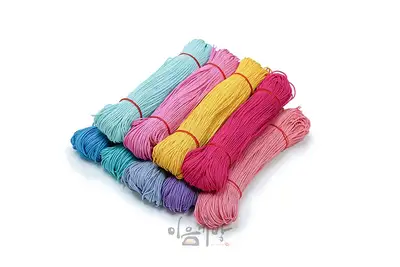 Twisted Thread Skein - Gwanbang Craft Material (Approx. 100 Meters) [Traditional Knot, Cord, Rayon Thread]