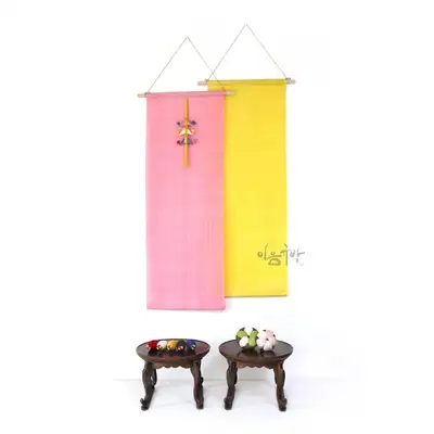 Elegant Ramie Cloth Panel - Room Divider, Fabric Art, Wall Hanging