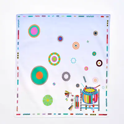 2026 Royal Culture Festival Mugu Pattern Hand Towel