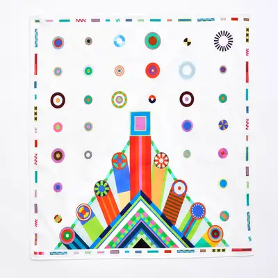 2026 Royal Culture Festival Dancheong Pattern Handkerchief