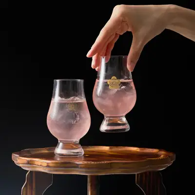 Plum Blossom Whiskey Glass Set (2P)