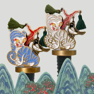 Tiger Painting Wine Stopper