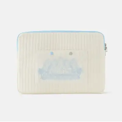 Ilwol-Obong-do Quilted Notebook Pouch (Ivory/Cotton)