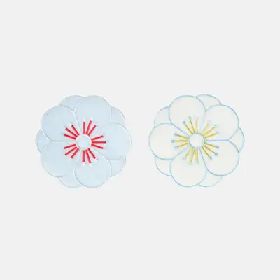Plum Blossom Ramie Coaster