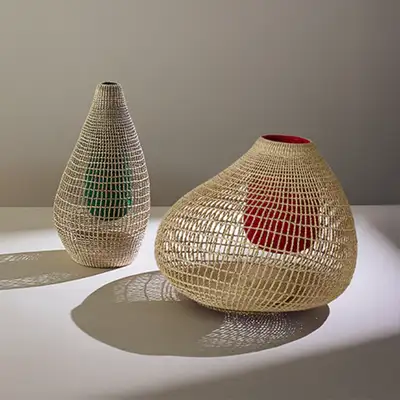 Layered Porcelain Vase