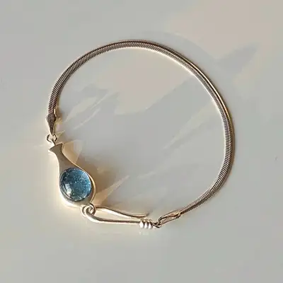 Blue and White Porcelain Bracelet