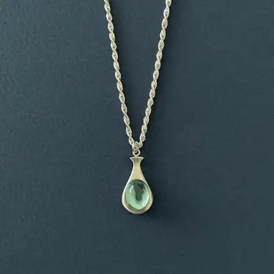 Blue and White Porcelain Necklace