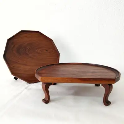 Walnut Wood Mini Soban Series (Half-Round / Polygonal)