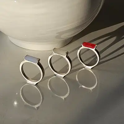Cheongbaekhong Moon Jar Ring
