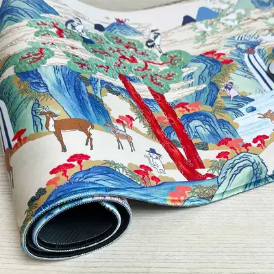 Ten Symbols of Longevity Landscape Desk Pad