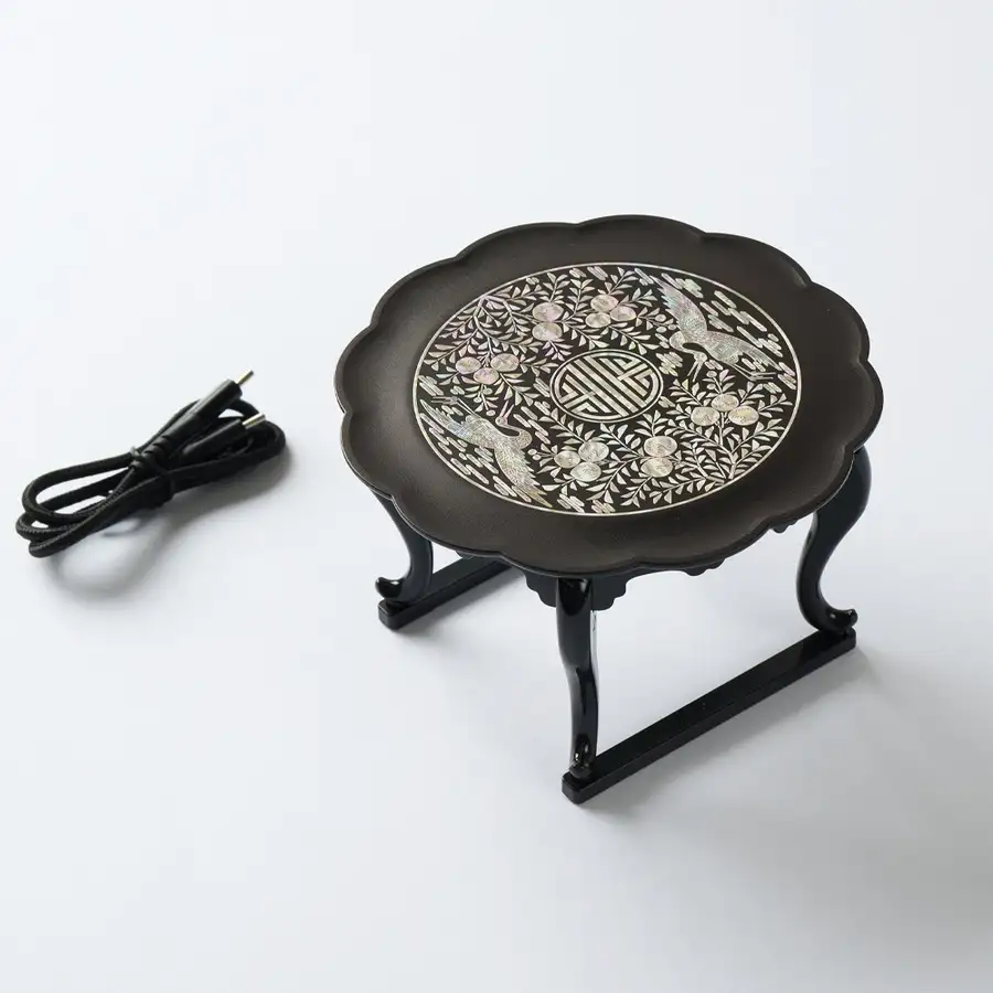 花天道盤螺鈿小盤無線充電器