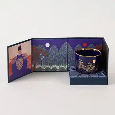 Sun, Moon, and Five Peaks Ilwol Oboongdo Ceramic Mug (1P)