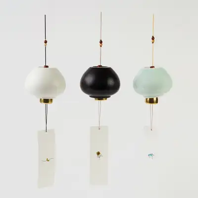 Crescent Jar Landscape Windchime