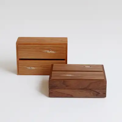 Wood and Abalone Pen Holder (Swimming)