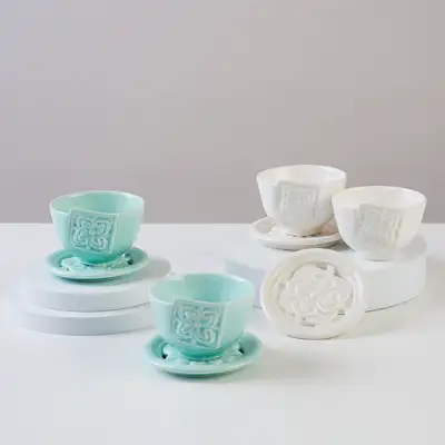 Traditional Pattern Tea Cup Set