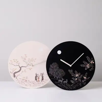 Mother-of-Pearl Lacquered Wall Clock