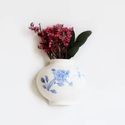 Blue and White Peony Jar Magnet
