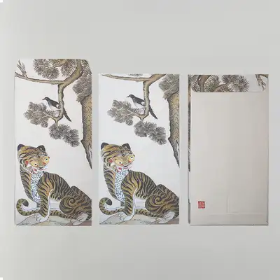 Folk Painting Five Blessings Envelope Set (6 Types)