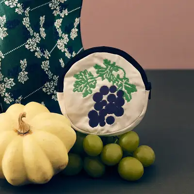Nakseonjae Mini Wallet (Gourd Pattern, Grape Pattern)