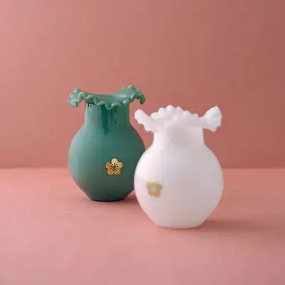 希正堂梅花燈泡花瓶(白瓷色、青瓷色)